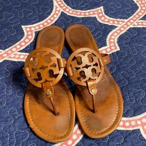 Size 10.5 Tory Burch brown Miller sandals
